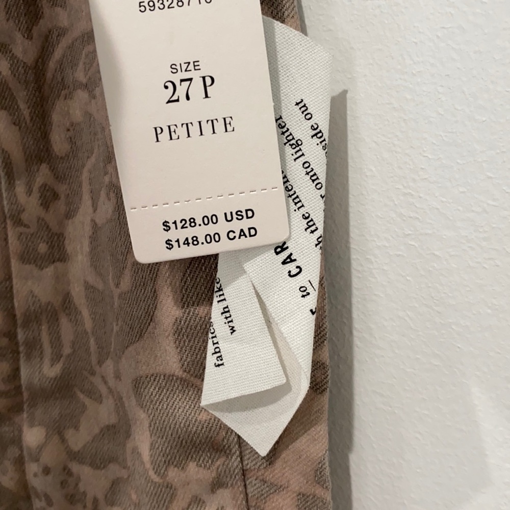 Final Sale 👀 No More Low Offers PILCRO FLOCKED HIGH-RISE LEGGINGS Size 27 Petite - Picture 7 of 14